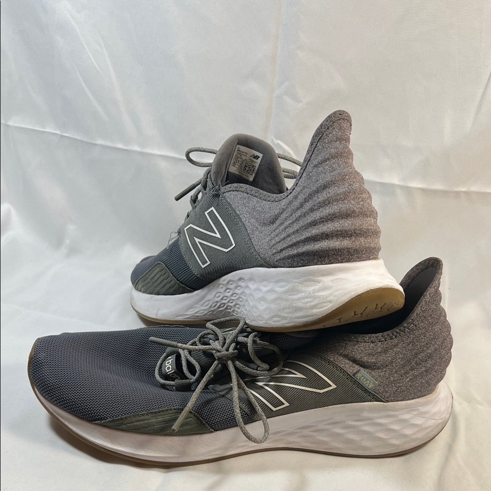 New Balance Charcoal and White Running Shoes